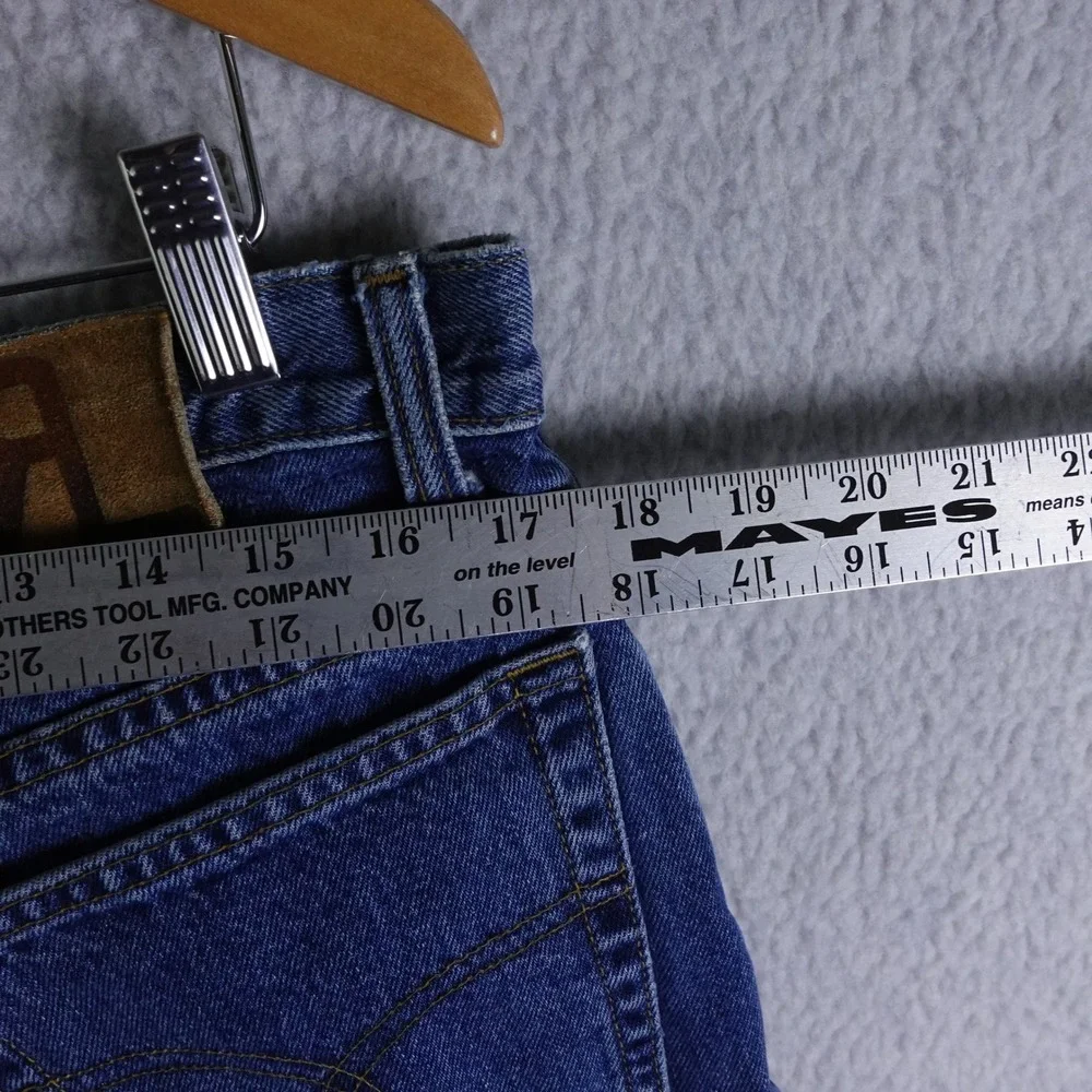 RRL Ralph Lauren Vintage Mens Blue Denim Straight Leg Button Fly Jeans 35x30 USA
